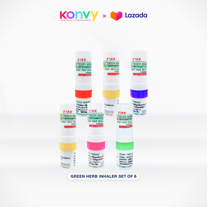 GREEN HERB 2-IN-1 Inhaler - Set of 6pcs | Lazada PH