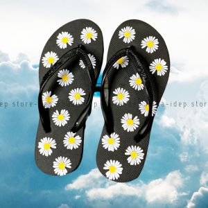 Dép kẹp nữ hình hoa cúc 🔥FREESHIP🔥 Dép xỏ ngón siêu nhẹ siêu êm cực hợp đi biển - iDÉP HCM DL098