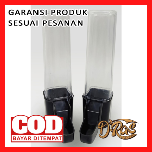 BISA COD!!! 2pcs DISPENSER CEPUK TABUNG PANJANG WADAH TEMPAT PAKAN MINUM BURUNG || RSTD