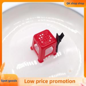 ✨QK shop✨ Simulate Fun Unique Red Stools Hairpin Funny Hair Clips Hair Accessories