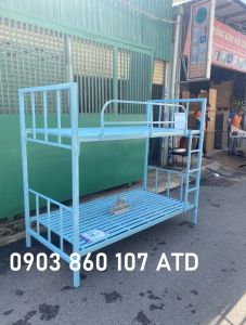 giường sắt 2 tầng hộp trụ vuông 4x4 cao cấp 1m 1m2 bằng nhau lắp ráp nhanh trong ngày