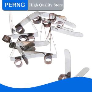[PERNG] Tehe 10Pcs Carbon Brush Holder 7mm Dia Constant Force Spring Clip Assemblies 8x10mm
