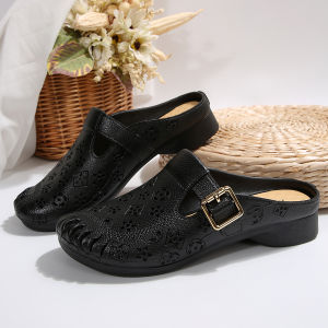 [Free Shipping] Summer 2026 New Fashion WomenS Half-Toe Slippers For Home And Outdoor Wear Versatile Comfortable Casual Low-Heeled Sandals