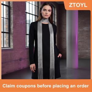 【ZTOYL】 Lightweight Fringe Tassel f Long Solid Color Waist Belt for Women Flowing Cape Single Tone Style