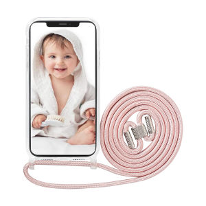 For  iPhone 17 Pro Max 17 Air iphone 16 Pro Max 15 Pro Max iphone 14 Pro Max iPhone 13 Pro Max /iPhone 12 iphone 11 X/X MAX/ XR/7/8/8Plus SE 2022 12 mini Lanyard Crossbody Neck Strap Retractable String Acrylic Hard Case iphone Case