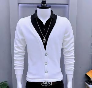 Áo nỉ thun dài tay chất mềm mịn form ôm body cho phái mạnh - N72