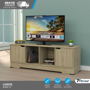 Trenz Furntire - Meja TV Minimalis Rak TV Serbaguna Bufet TV Modern Lemari TV Murah Series Bella