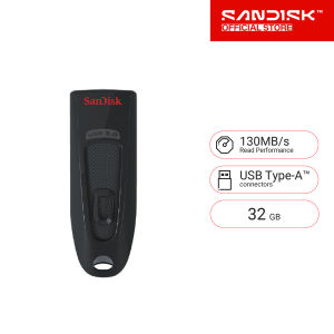 SanDisk Ultra USB 3.0 Flash Drive 32GB CZ48 USB3.0 Black stylish sleek design 5Y ( แฟลชไดร์ฟ usb Flash Drive )