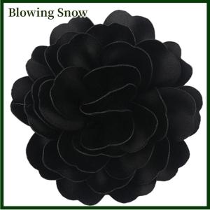 Blowing ชุดเสื้อกันหนาวลายดอกไม้11ซม. คลิปหนีบเข็มกลัดติดปกเสื้อทำด้วยมือสำหรับเครื่องประดับแฟชั่นของผู้หญิง