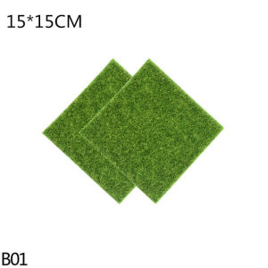 1Pcs 15cm/30cm Artificial Grassland Simulation Moss Lawn Turf Fake Green Grass Mat Carpet DIY Micro Landscape Home Floor Decor