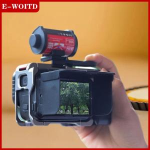 【E-WOITD】 อุปกรณ์เสริมกล้อง 1ชุดฮูดหน้าจอแม่เหล็กสำหรับ Insta360 Ace pro ace Pro 2ป้องกันแสงสะท้อนที่บังแดดช่องมองภาพระดับเอว