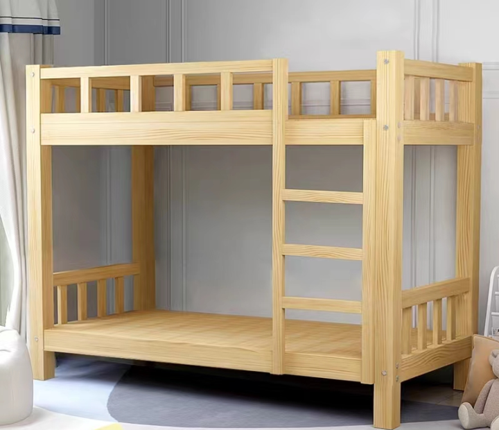 Solid wood bunk bed Employee double bed Staff bed dorm bed Space saving bed Apartment Bed