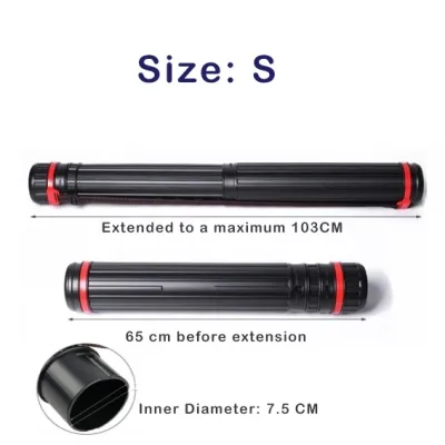 Drawing Paper Casing Case Extendable Expandable Pole Art Storage Box Poster Project Architech Painting Cylinder Tube