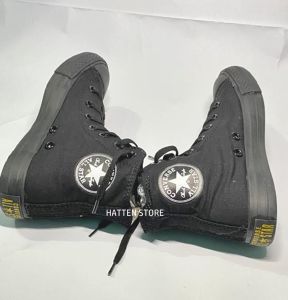 SEPATU KANVAS  SEPATU HITAM POLOS FULL BLACK SEPATU SNEAKERS SEKOLAH SEPATU PRIA KEREN KETS KASUAL 70s CHUCK TAYLOR SEPATU PRIA WANITA TRENDY COCOK UNTUK SEKOLAH Fashion Terbaru Hits Kekinian