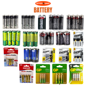 All Battery [ Eveready / Maxell / GP / Energize ] - AA / AAA / D size / C size Battery