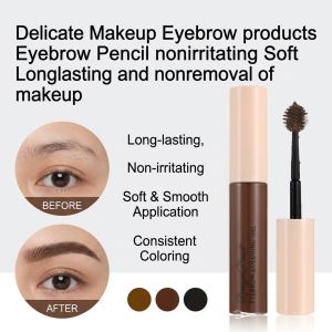 Long Lasting Eyebrow Tint Waterproof Eyebrow Mascara with Precision Brush Head Smudge Proof Natural Look Eyebrow Gel Makeup