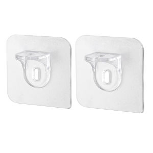 2/4/6PcsShelf Support Hooks Punch-Free Closet Cabinet Partition Plate Holder Without Trace Bracket Home Tools For Home Kitchen Bathroom