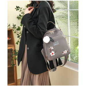 Ielgy nữ màu đen thêu vải Oxford phiên bản Hàn Quốc thời trang doanh nhân đơn giản đi lại túi du lịch