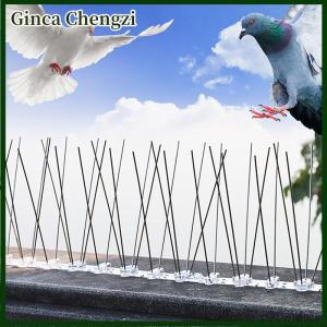 Ginca 1PC Stainless Steel Pigeon Spikes And Bird Repeller Deterrent 25cm Balcony Anti-bird Repellent Thorn Nail Kit Pest Control