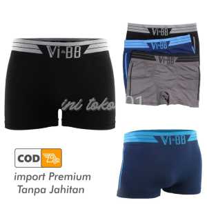Grosir murah 12 pcs. (satu lusin) celana dalam boxer pria dewasa boxer vi-bb murah.