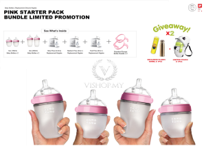 (READY STOCK) Botol Susu Original Premium Comotomo Baby Silicone Natural Feeding Bottle Harga Kilang