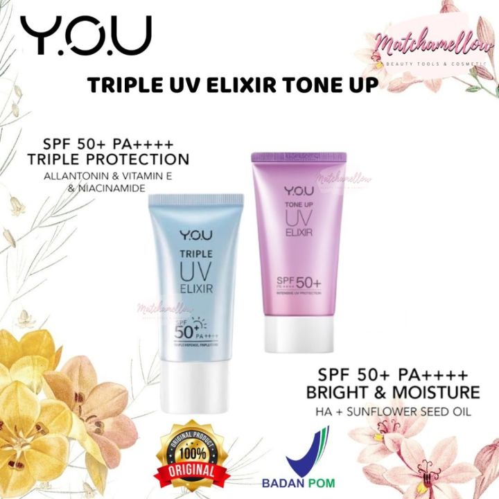 ️MATCHA ️ YOU TRIPLE UV ELIXIR TONE UP - SUNSCREEN SPF 50+ PA++++ UV ...
