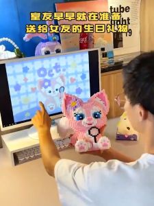 Bearbrick Building Block Micro Bricks LED Puzzle Toys Birthday Gift