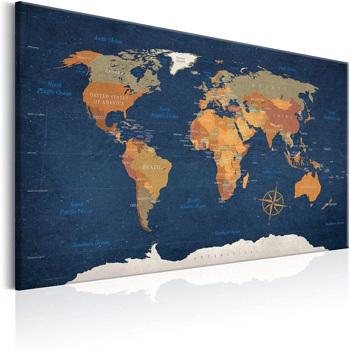 DIY Travel Décor: How To Make A Pinboard World Map - Easy Planet Travel - Foto 12