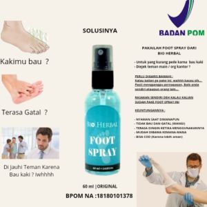Penghilang Bau Kaki & Sepatu Bio Herbal Foot Spray 100% Original BPOM