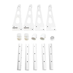 LUZMAR 180cm Giá đỡ trưng bày cột bóng bay Có đế Nhựa Giá đỡ bóng bay cây bóng bay  Có thể tái sử dụng Giá đỡ bóng bay trang trí tiệc cưới sinh nhật