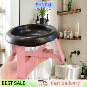 SHNGki New Spine Protection Pet Bowl High Feet Neck Protection Cat Bowl With Stand Pet Food Bowl Pet Supplies