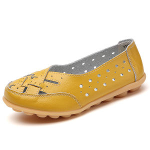 Free Shipping Plus-Size Summer WomenS Shoes Hollow-Out Loafers With Rubber Soles WomenS Shoes Middle-Aged And Elderly WomenS Shoes In Stock