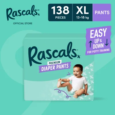 Rascals Premium Diaper Pants Super Jumbo Box XL - 46 pcs x 3 (138 pcs)