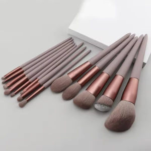 Professional 13PCS Makeup Brush Set Soft Fluffy Bristles Cosmetic Tools for Foundation Powder & Eyeshadow Blending