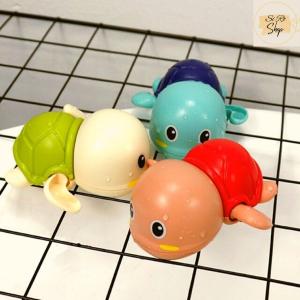 Thú bơi nhà tắm vặn cót nhiều hình rùa vịt bò heo cho bé chất liệu nhưa ABS an toàn cho bé