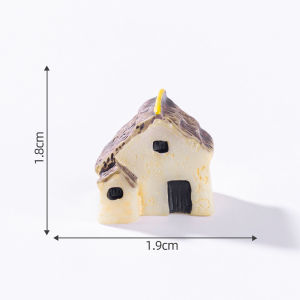 ส่งจากกทม！4ชิ้น โมเดลบ้านจิ๋ว สำหรับตกแต่งสวน กระถางบอนไซ DIY เครื่องประดับสวน แบบเรซิ่น