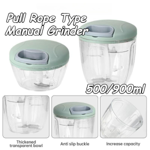 900ML Manual Meat Mincer Garlic Chopper Rotate Vegetable Onion Cutter Kitchen Cooking Accessories