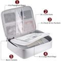 Fireproof Document Storage Bag,IPX4 Waterproof Document Storage Bag, Zipper Closure Safety Accessories,for Business Home. 