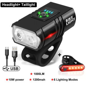 T6 LED Bicycle Light 10W 800LM USB Rechargeable Power Display MTB Mountain Road Bike Front Lamp Flashlight Equipment