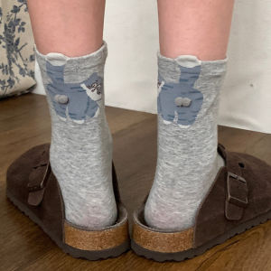 Funny cat socks three-dimensional balls personality casual womens socks gifts for cat lovers
