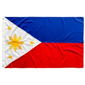 Philippines Flag in Oxford Cloth with Appliqué Embroidery - 5x8ft 4x6ft 3x5ft Sizes KE【24 hours delivery】COD