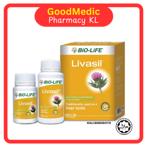 BiO-LiFE Livasil (100s+30s / 100s / 30s) Milk Thistle Extract High Strength Daily Liver Detox Tonic Supplement Tablets