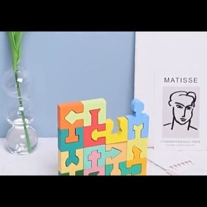 Montessori Educational Geometric Shape Matching Blocks Hand-Eye Coordination Logical Thinking Training Educational Desktop Toy