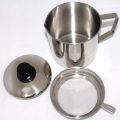 Oil Pot Gelas Saringan Minyak Dengan Tutup Bahan Stainless Steel GSF. 