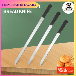 PISAU ROTI GANDUM STAINLESS / PISAU PANJANG SERRATED BREAD CAKE