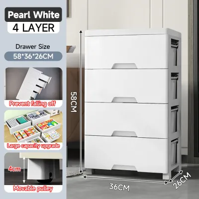 LifeStow 36cm Wide Durabox Megabox Drawer With Hanger Rack Wardrobe Cabinet For Clothes Storage Box Organizer Closet Kabinet