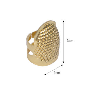 Colorful Adjustable Top Pin Vintage Sewing Thimble Handmade Non-slip Embroidery Against Ring Press Finger Sleeve Thimble Needles Craft Sewing Tools