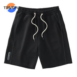 Mens shorts haute couture waffle shorts summer Japanese trendy Wei pants loose fitting sports capris