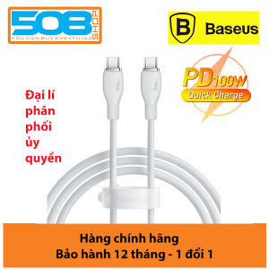 Cáp sạc nhanh truyền dữ liệu PD 100W Ba-se-us Pudding Series Fast Charging Data Cable Type-C to Type-C 100W