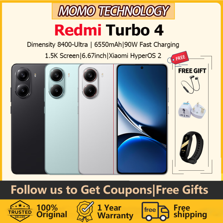 Redmi Turbo 4/Redmi Turbo 4 Pro Smartphone|Dimensity 8400-Ultra
